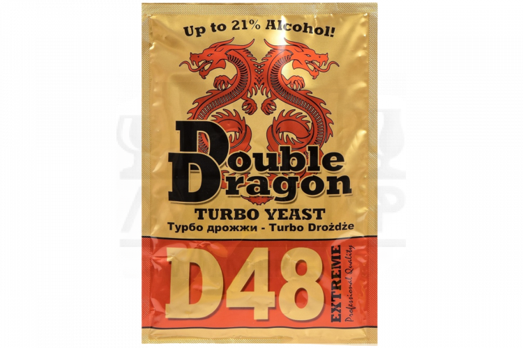 Спиртовые дрожжи Double Dragon "D48 Turbo", 132 г